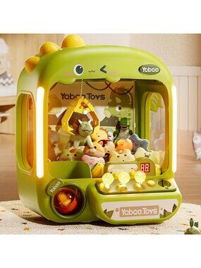 64 PCS Large Claw Machine Toy Set for Kids - Fun Dinosaur Vending Game